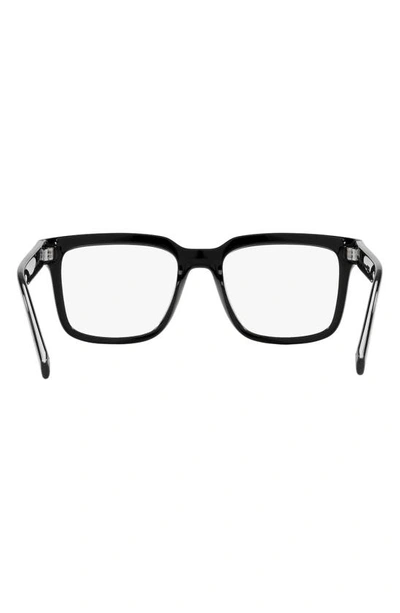 Dolce & Gabbana 52mm Square Optical Glasses In Black