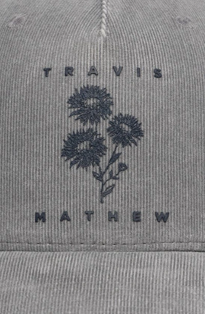 Shop Travismathew Travel Credit Snapback Baseball Cap In Grey