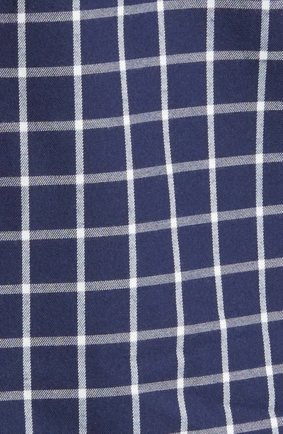 Shop Brooks Brothers Tattersall Cotton & Cashmere Button-down Shirt In Navy