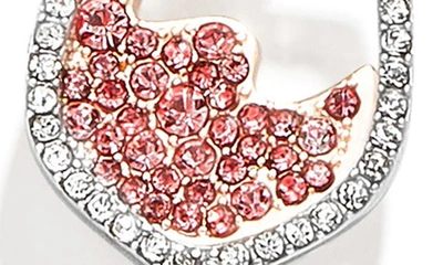 Baublebar Nothing To Wine About Crystal Wine Glass Drop Earrings In Two Tone In Pink