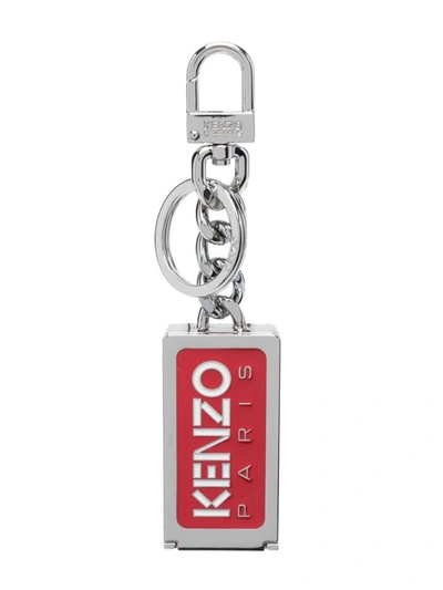 Shop Kenzo Logo Keychain In Red