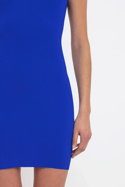 Shop Victoria Beckham Vb Body Mini Dress In Blue