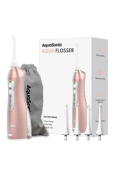 Shop Aquasonic Aqua Flosser In Rose Gold