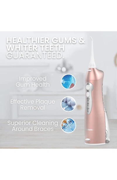Aquasonic Aqua Flosser In Rose Gold