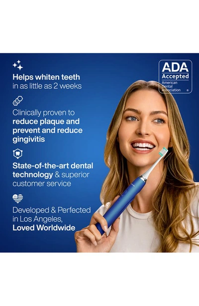 Shop Aquasonic Vibe Series Sapphire Blue Ultrasonic Whitening Toothbrush With 8 Dupont Brush Heads & Travel Case