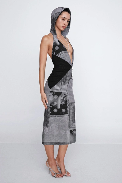 Shop Ho23 Joan Dress In Sciarpa Print