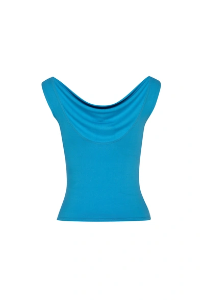 Ho23 Lani Top In Cerulean