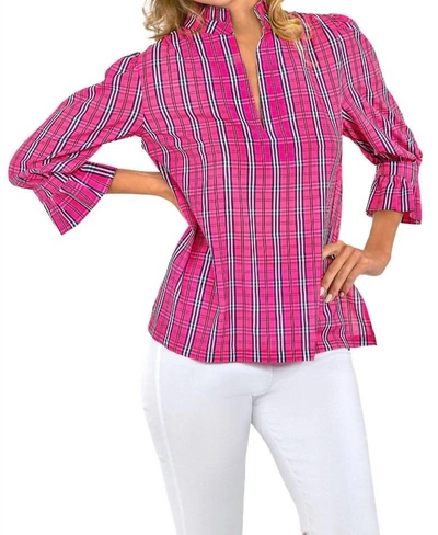 Shop Gretchen Scott Ruffle Tunic In Pink