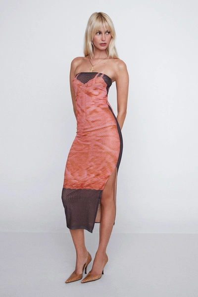 Shop Ho23 Lila Dress In Lingerie Print