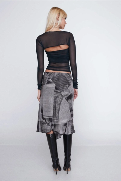 Shop Ho23 Mila Skirt In Sciarpa Print
