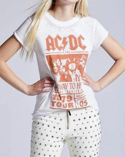 Shop Recycled Karma Ac/dc Highway To Hell Burnout Tee In White