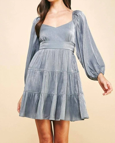 Shop Pinch Be Dazzled Dress In Blue/grey