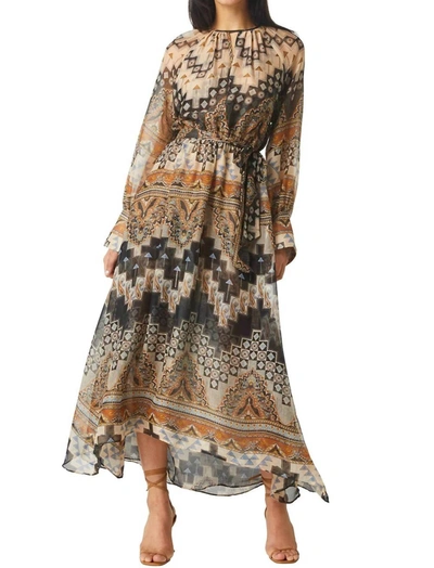 Shop Misa Paloma Dress In Alhambra Mosaic In Multi
