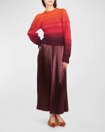 Shop Ulla Johnson Rami Skirt In Mahogony In Multi