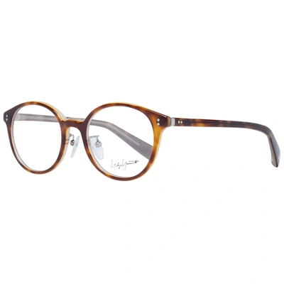 Shop Yohji Yamamoto Unisex Optical Frames In Brown