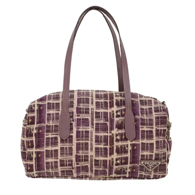 Shop Prada Synthetic Shoulder Bag () In Purple
