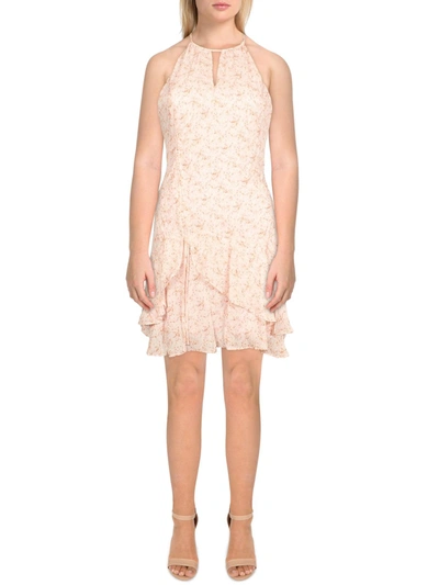 Shop Parker Womens Silk Mini Halter Dress In Multi