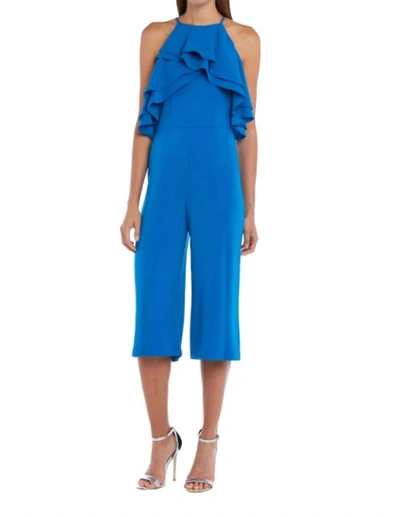 Issue New York Culotte Jumpsuit In Blue In Blue