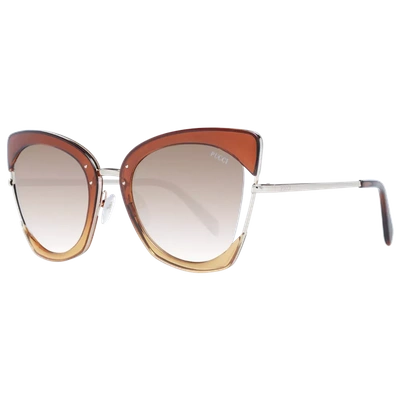 Shop Emilio Pucci Women Women's Sunglasses In Brown