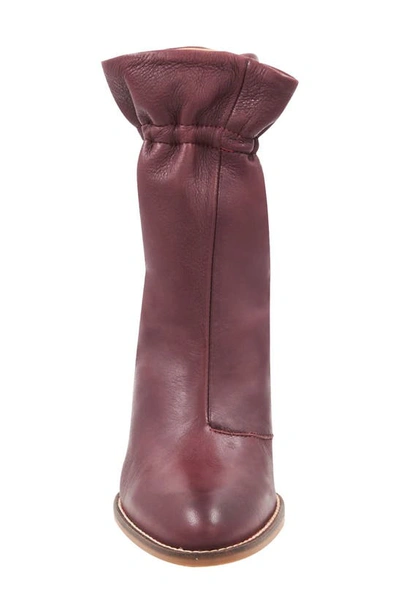 Shop Andre Assous Sunny Paperbag Wedge Boot In Wine