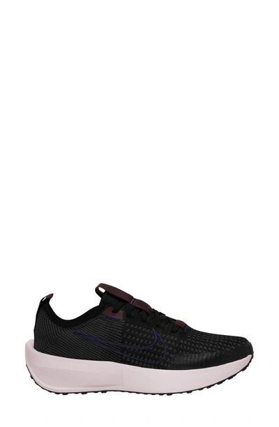 Shop Nike Interact Run Running Shoe In Black/ Purple/ Burgundy