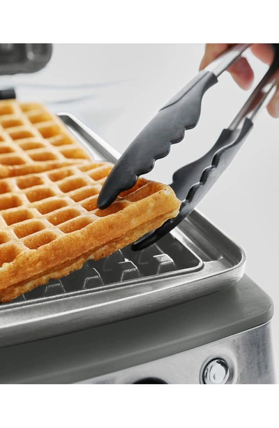 Shop Greenpan Elite Ceramic Nonstick 4-square Waffle Maker In Graphite