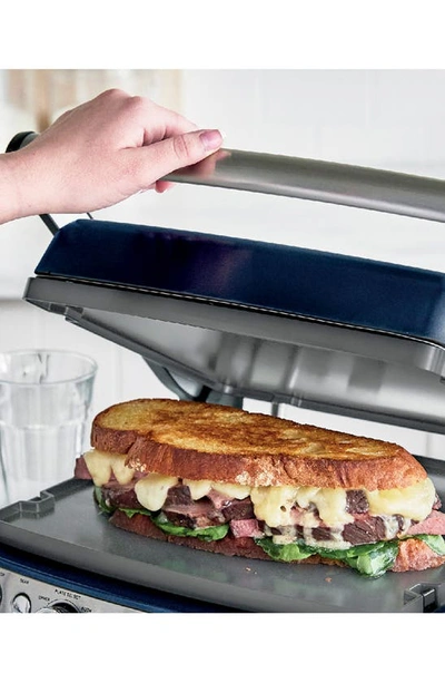 Greenpan Elite Ceramic Nonstick Multi Grill/griddle/waffle Maker In Oxford Blue