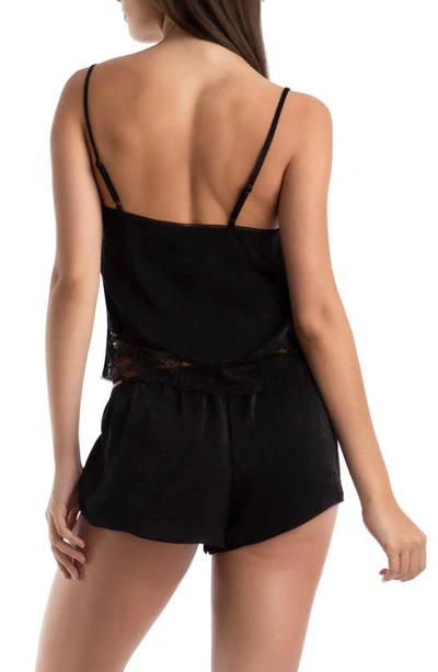 Shop In Bloom By Jonquil Wait Until Dark Camisole & Shorts Pajamas In Black