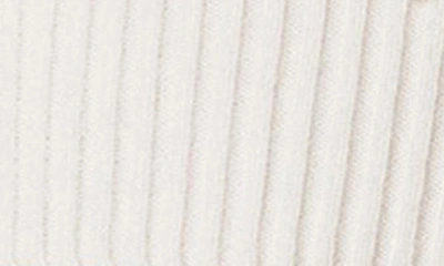 Edikted Dawna Off The Shoulder Rib Crop Sweater In Cream