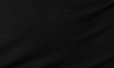 Edikted Soleste Long Sleeve Rib Henley Minidress In Black