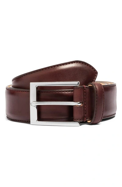 Shop To Boot New York Leather Belt In Crust Marrone