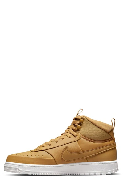 Shop Nike Court Vision Mid Winter Sneaker In Elemental Gold/ Elemental Gold