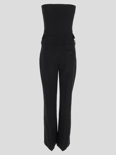 Shop Alexander Mcqueen Strapless Tailored Jumsuit In Black