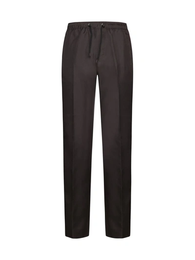 Shop Lanvin Trousers In Expresso