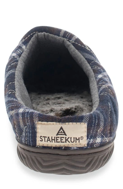 Shop Staheekum Summit & Go Faux Fur Lined Slipper In Navy