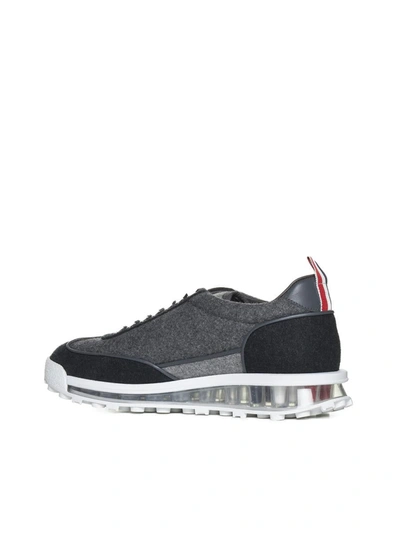 Shop Thom Browne Sneakers In Med Grey