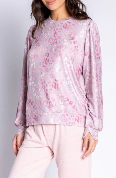 Shop Pj Salvage Cozy Pajama Top In Lilac