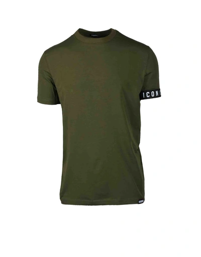Shop Dsquared2 Mens Military Green T-shirt