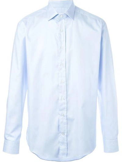 Shop Etro Classic Button Down Shirt In Blue