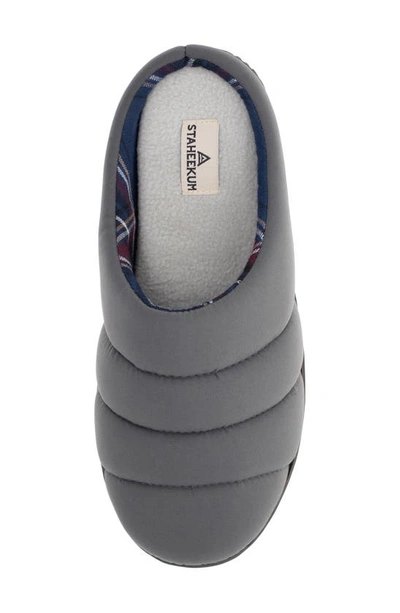 Staheekum Summit And Go Puffy Slipper In Charcoal