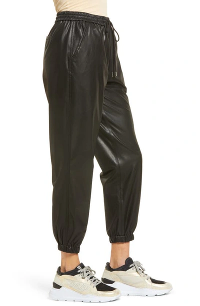 Shop Blanknyc Faux Leather Joggers In Eastside Vibes