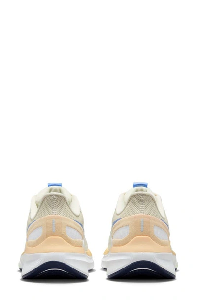 Shop Nike Air Zoom Structure 25 Road Running Shoe In Sea Glass/ Polar/ White/ Peach