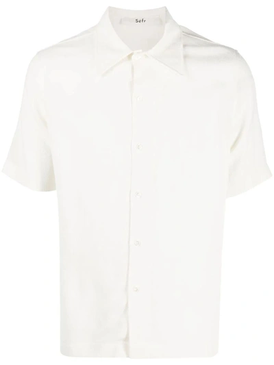 Shop Séfr Shirt In Off White