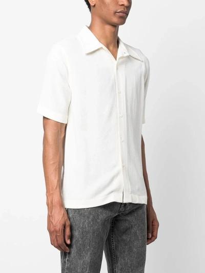 Séfr Sefr Suneham Crêpe Shirt In Off White