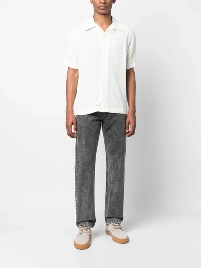 Séfr Sefr Suneham Crêpe Shirt In Off White