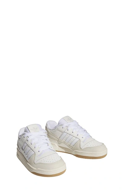 Shop Adidas Originals Forum Low Basketball Sneaker In Chalk White/ Cloud White