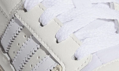 Shop Adidas Originals Forum Low Basketball Sneaker In Chalk White/ Cloud White