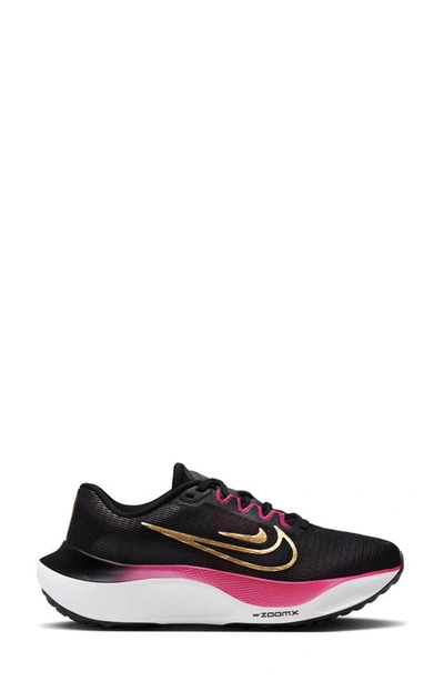 Shop Nike Zoom Fly 5 Running Shoe In Black/ Gold/ White/ Fireberry