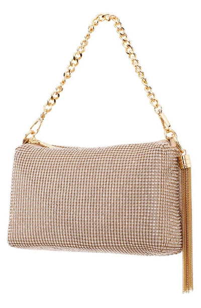 Shop Nina Lorne Embellished Convertible Shoulder Bag In Gold