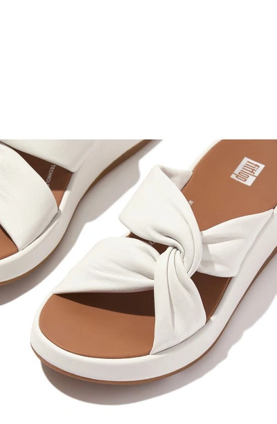 Shop Fitflop F-mode Flatform Slide Sandal In Urban White